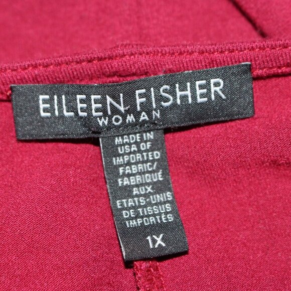 Eileen Fisher - Bateau Neck, Step Hem Tunic in Cozy Viscose Jersey,, 1X - Picture 2 of 7